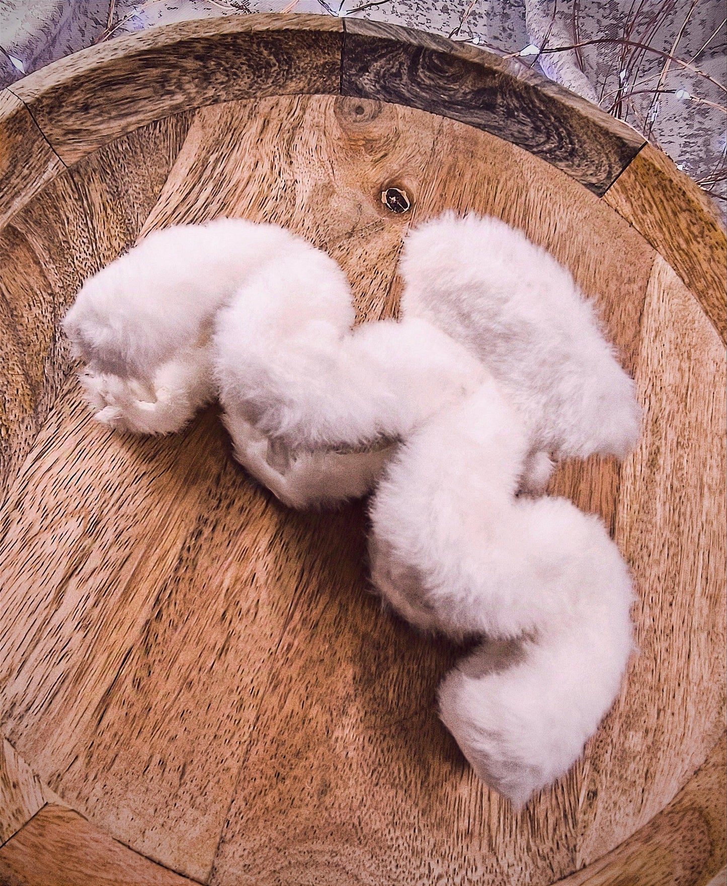 Pince à cheveux en peluche pilou pilou - Le monde d'Ela